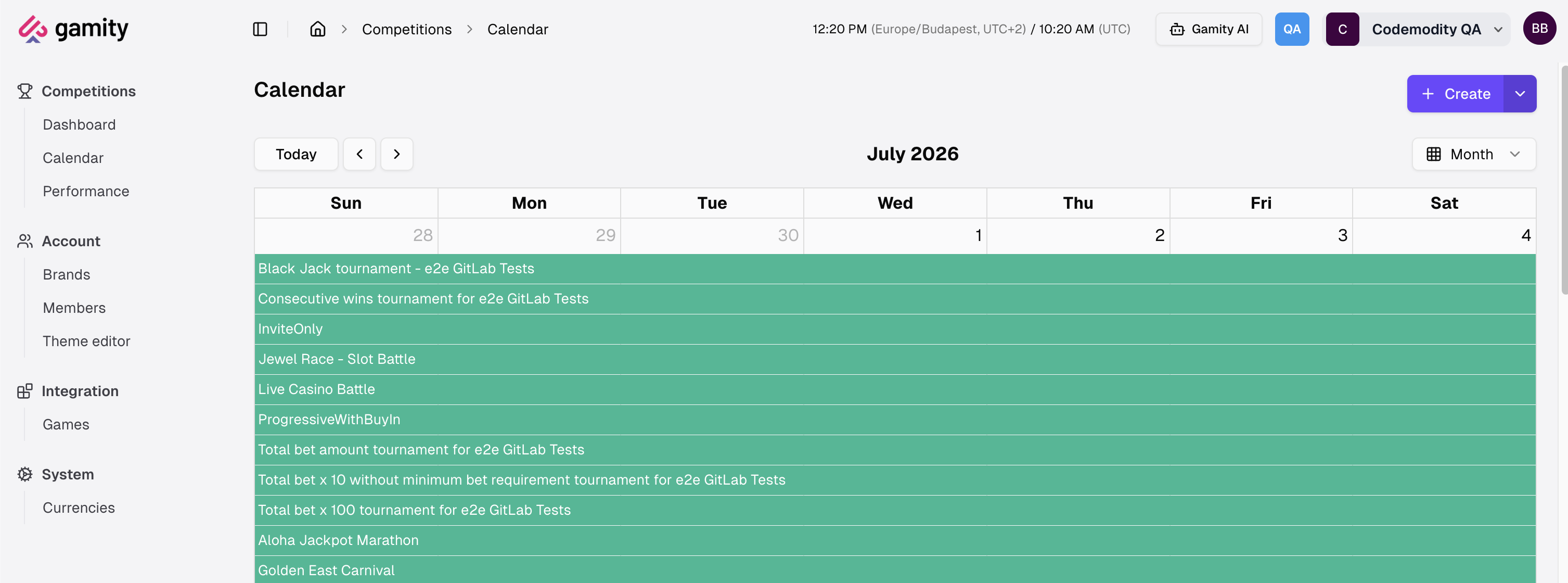 Calendar
